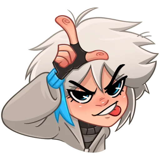 😜 Стикер «Кесси без текста» для Telegram