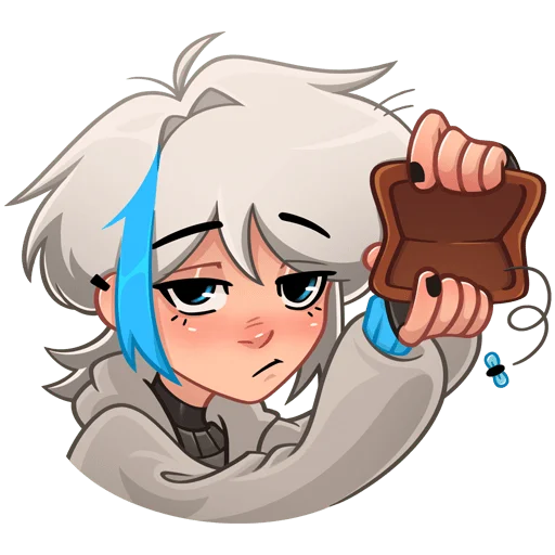 👛 Стикер «Кесси без текста» для Telegram