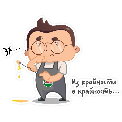 😐 Стикер «Castrol» для Telegram