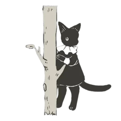 👀 Стикер «Cat and Rabbit in Wonderland» для Telegram