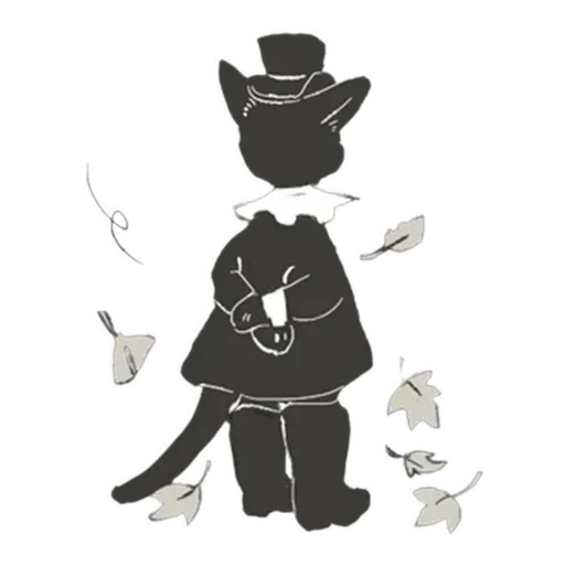 🍂 Стикер «Cat and Rabbit in Wonderland» для Telegram