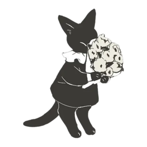 💐 Стикер «Cat and Rabbit in Wonderland» для Telegram