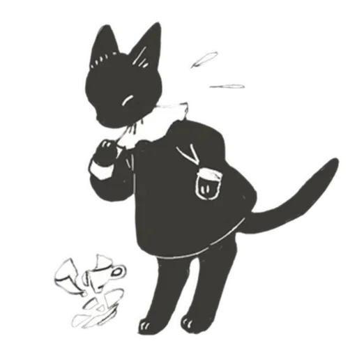 💔 Стикер «Cat and Rabbit in Wonderland» для Telegram