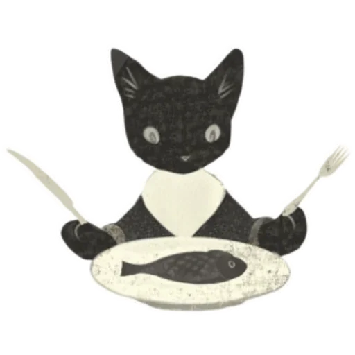 🍽️ Стикер «Cat and Rabbit in Wonderland» для Telegram
