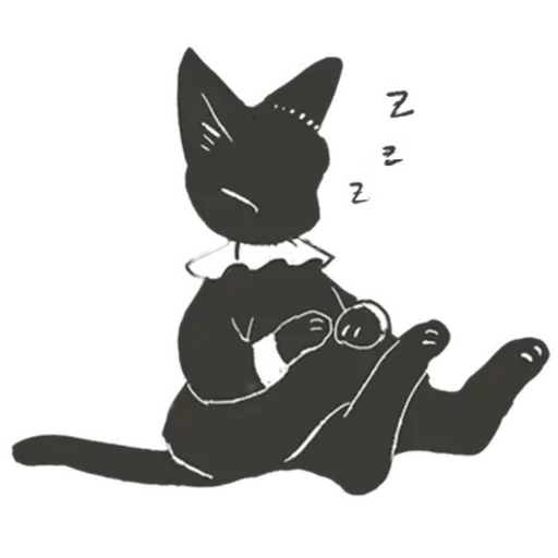 😴 Стикер «Cat and Rabbit in Wonderland» для Telegram