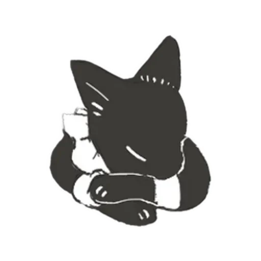 😴 Стикер «Cat and Rabbit in Wonderland» для Telegram