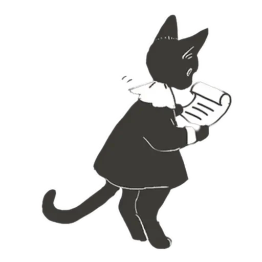 📝 Стикер «Cat and Rabbit in Wonderland» для Telegram