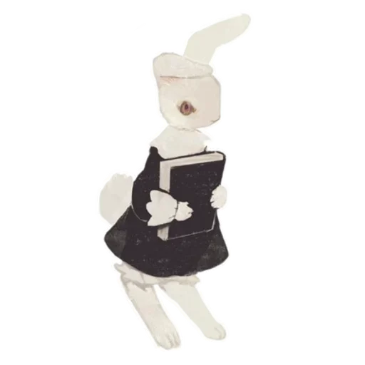 📖 Стикер «Cat and Rabbit in Wonderland» для Telegram