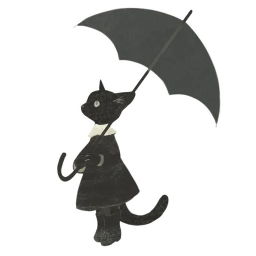 ☂️ Стикер «Cat and Rabbit in Wonderland» для Telegram