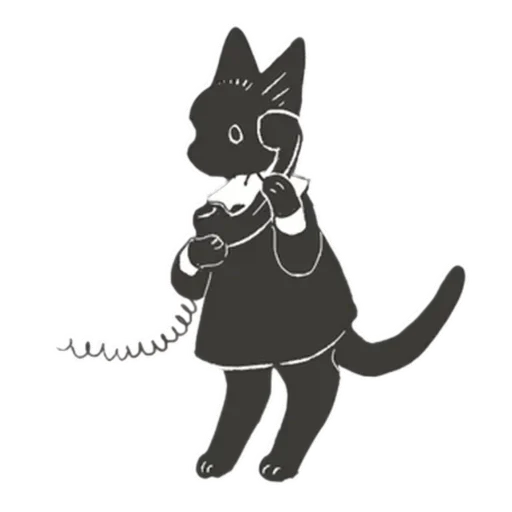 ☎️ Стикер «Cat and Rabbit in Wonderland» для Telegram