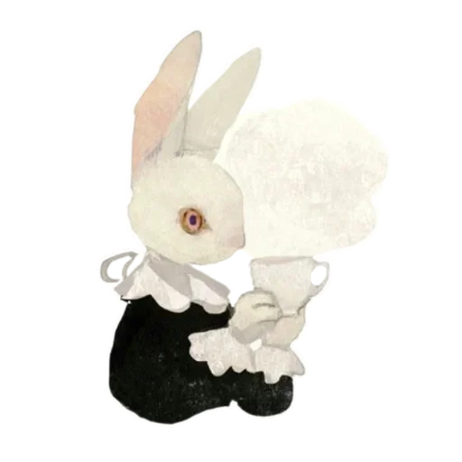 ☕️ Стикер «Cat and Rabbit in Wonderland» для Telegram