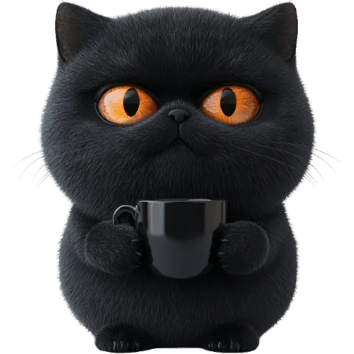 ☕️ Стикер «Угрюмый кот» для Telegram