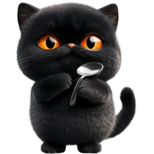 🥄 Стикер «Угрюмый кот» для Telegram