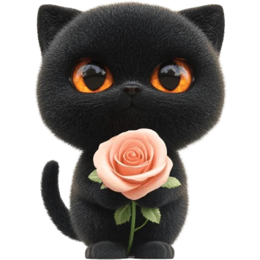 🌷 Стикер «Угрюмый кот» для Telegram