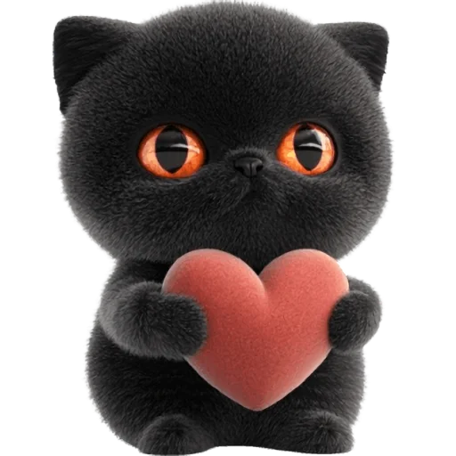 ❤️ Стикер «Угрюмый кот» для Telegram