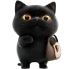 👝 Эмодзи «Угрюмый кот» для Telegram