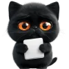 🥺 Эмодзи «Угрюмый кот» для Telegram