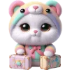 🧳 Эмодзи «Радужный мяу мишка» для Telegram