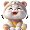 🤣 Эмодзи «Радужный мяу мишка» для Telegram