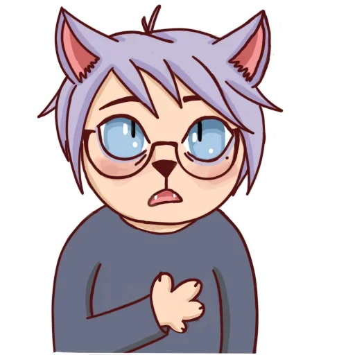 😍 Стикер «Cat boy for you» для Telegram