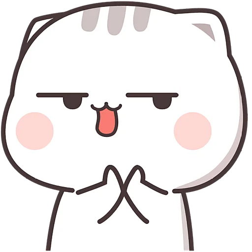 👏 Стикер «Милашка кэт» для Telegram