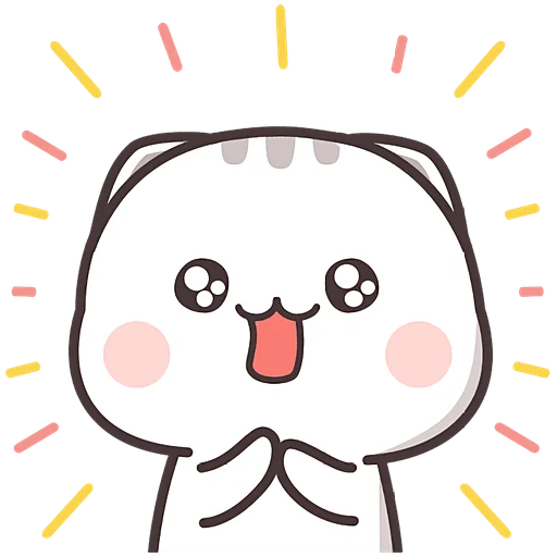 🥹 Стикер «Милашка кэт» для Telegram