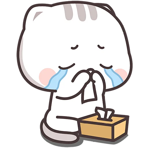 😭 Стикер «Милашка кэт» для Telegram