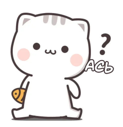❔ Стикер «Котэ-тян» для Telegram