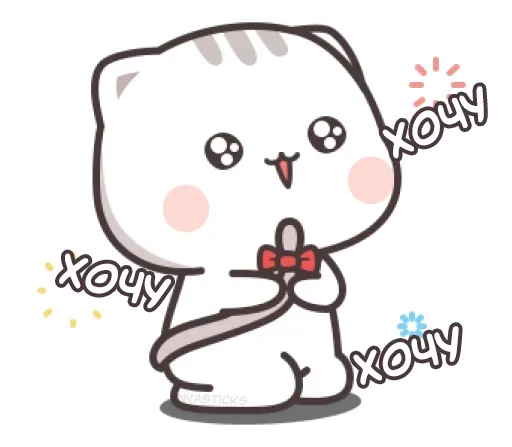 🙏 Стикер «Котэ-тян» для Telegram