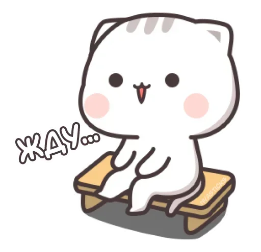 Стикерпак «Котэ-тян» для Telegram — обложка