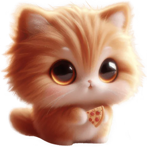 🍕 Стикер «Милый Рыжик» для Telegram