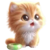 🤩 Эмодзи «Милый Рыжик» для Telegram