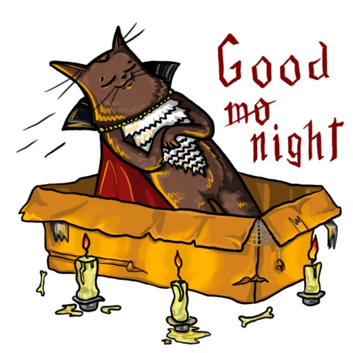 🌞 Стикер «Cat_draculaa_» для Telegram