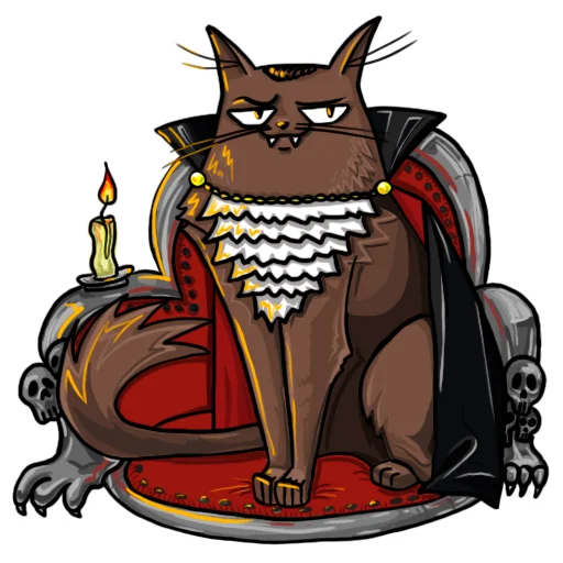 Стикерпак Cat_draculaa_ для Telegram