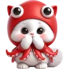 🤭 Эмодзи «Кот кальмар» для Telegram