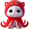 🥺 Эмодзи «Кот кальмар» для Telegram