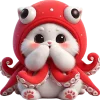 🫢 Эмодзи «Кот кальмар» для Telegram
