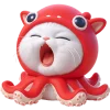 🥱 Эмодзи «Кот кальмар» для Telegram