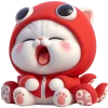🥱 Эмодзи «Кот кальмар» для Telegram