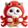 🍺 Эмодзи «Кот кальмар» для Telegram