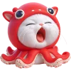 🥱 Эмодзи «Кот кальмар» для Telegram