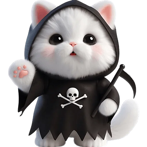 👋 Стикер «Мрачный котик» для Telegram