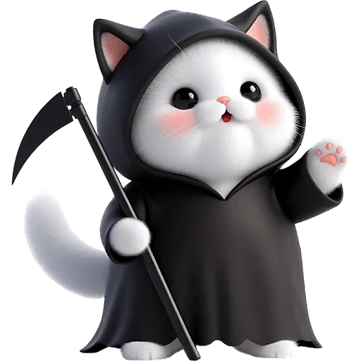 👋 Стикер «Мрачный котик» для Telegram