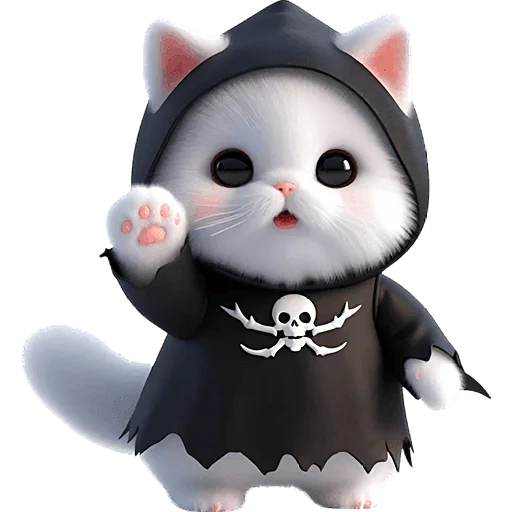 👋 Стикер «Мрачный котик» для Telegram