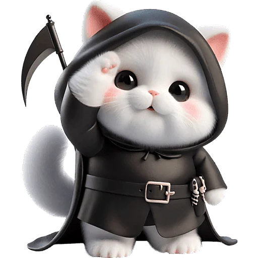 👋 Стикер «Мрачный котик» для Telegram
