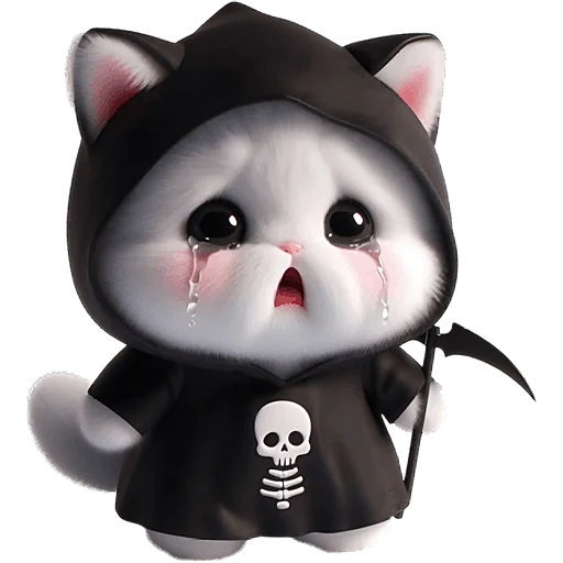 😭 Стикер «Мрачный котик» для Telegram