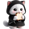 😋 Эмодзи «Мрачный котик» для Telegram