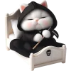 😴 Эмодзи «Мрачный котик» для Telegram