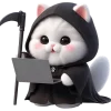 💻 Эмодзи «Мрачный котик» для Telegram