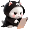 📱 Эмодзи «Мрачный котик» для Telegram